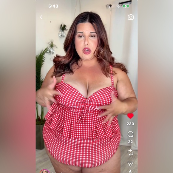 PlusTwo Piece Tankini Top Set. - Picture 2 of 6